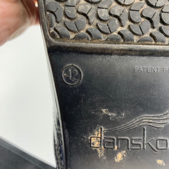 Dansko metallic black and silver clogs size 42 - Picture 9 of 10